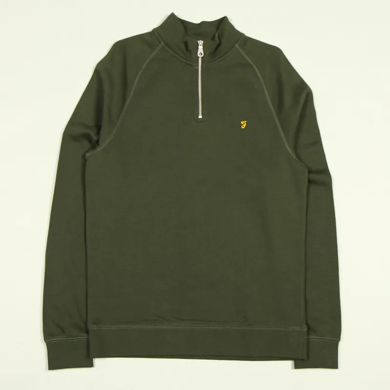Farah Jim 1/4 Zip - Evergreen